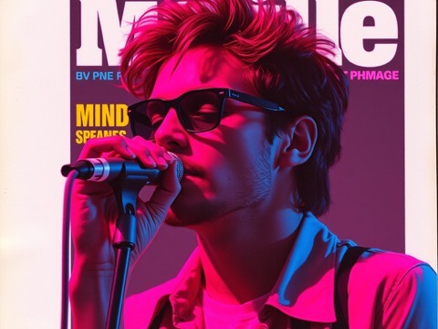'80s Music Magazine look